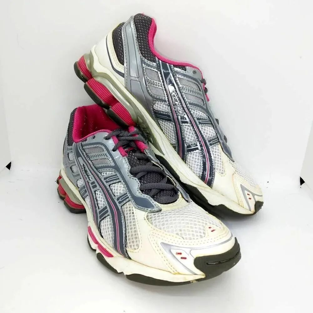 Asics Gel-Fluent TR Womens Pre-owned Gray/Pink Running Sneakers - sz. 7 1/2